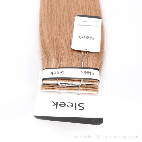 Rebecca Fashion cheap 10A color S613# double weft silky straight  virgin cuticle aligned brazilian hair human hair extension